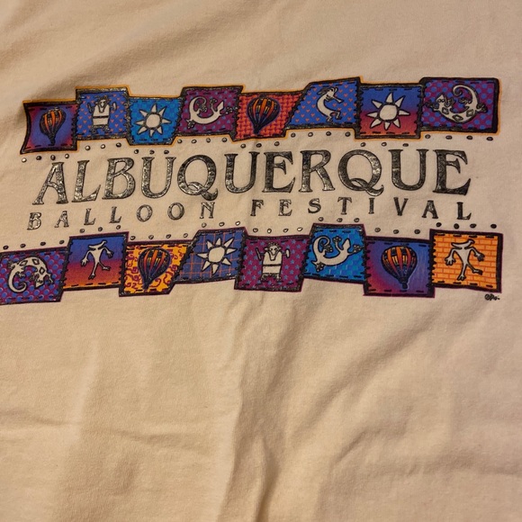 NWOT Albuquerque Balloon Festival Yellow Tee Shirt - Picture 2 of 3